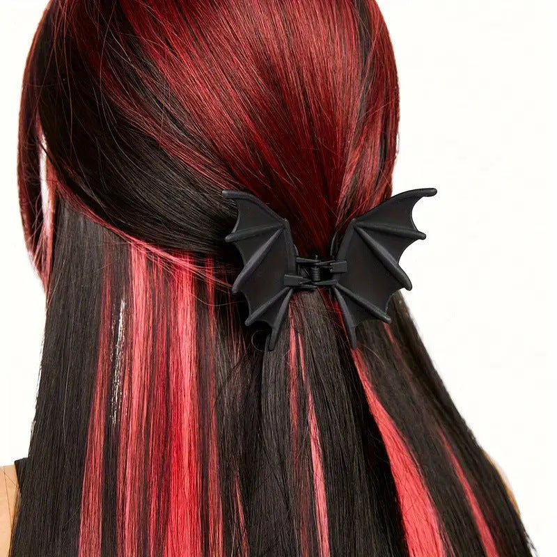 Fermaglio Per Capelli Pipistrello Nero Gotico