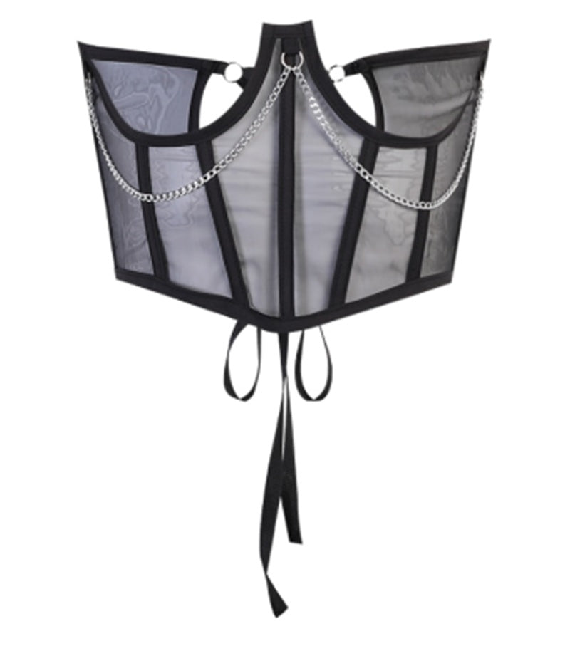 Corsetto Corto Trasparente