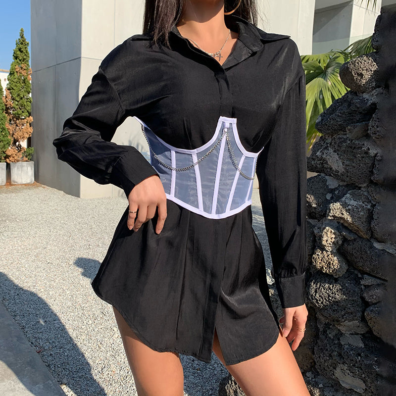 Corsetto Corto Trasparente