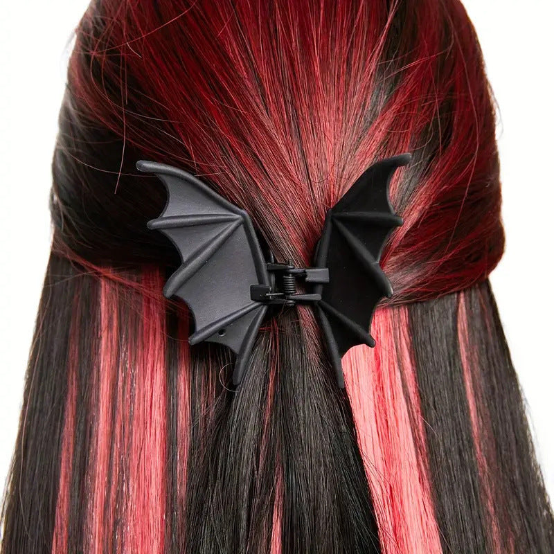 Fermaglio Per Capelli Pipistrello Nero Gotico