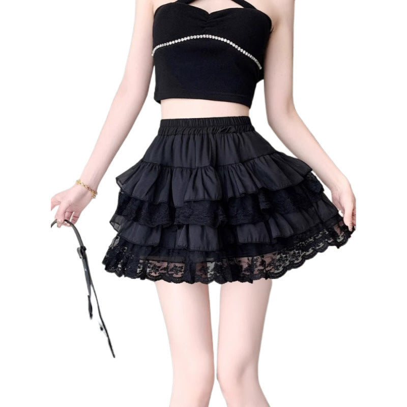 Minigonna a Balze con Pizzo