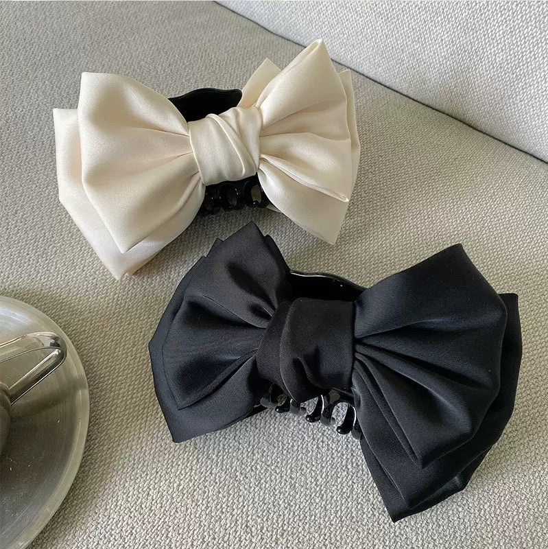 Maxi Fermaglio Per Capelli a Forma Di Fiocco