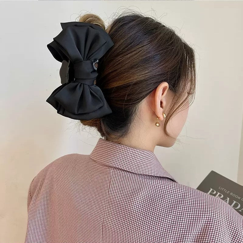 Maxi Fermaglio Per Capelli a Forma Di Fiocco