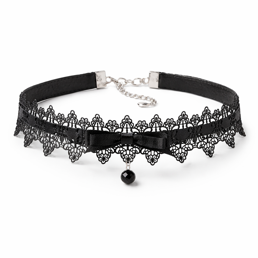 Collana In Pizzo Da Principessa Oscura